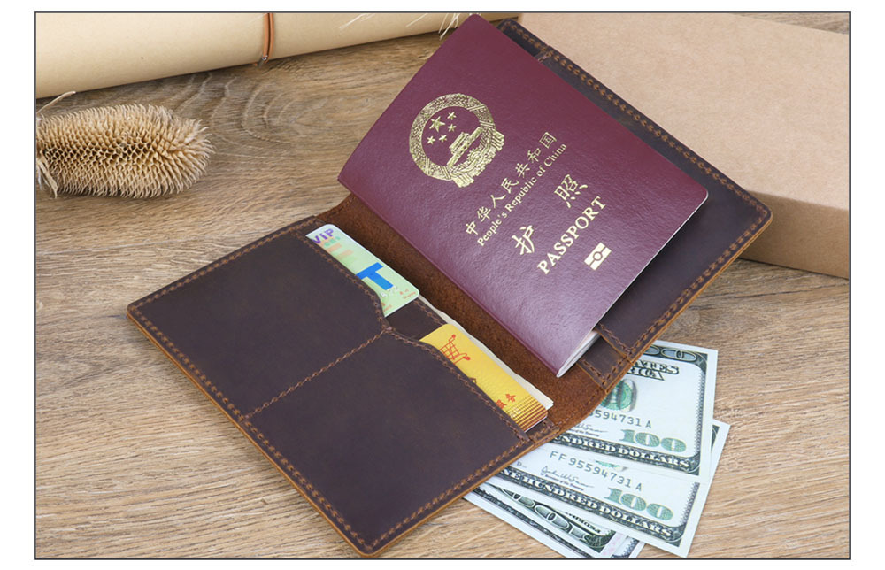 Crazy Horse Leather Passport C - огляд і ціна Travel Accessories Wallet
