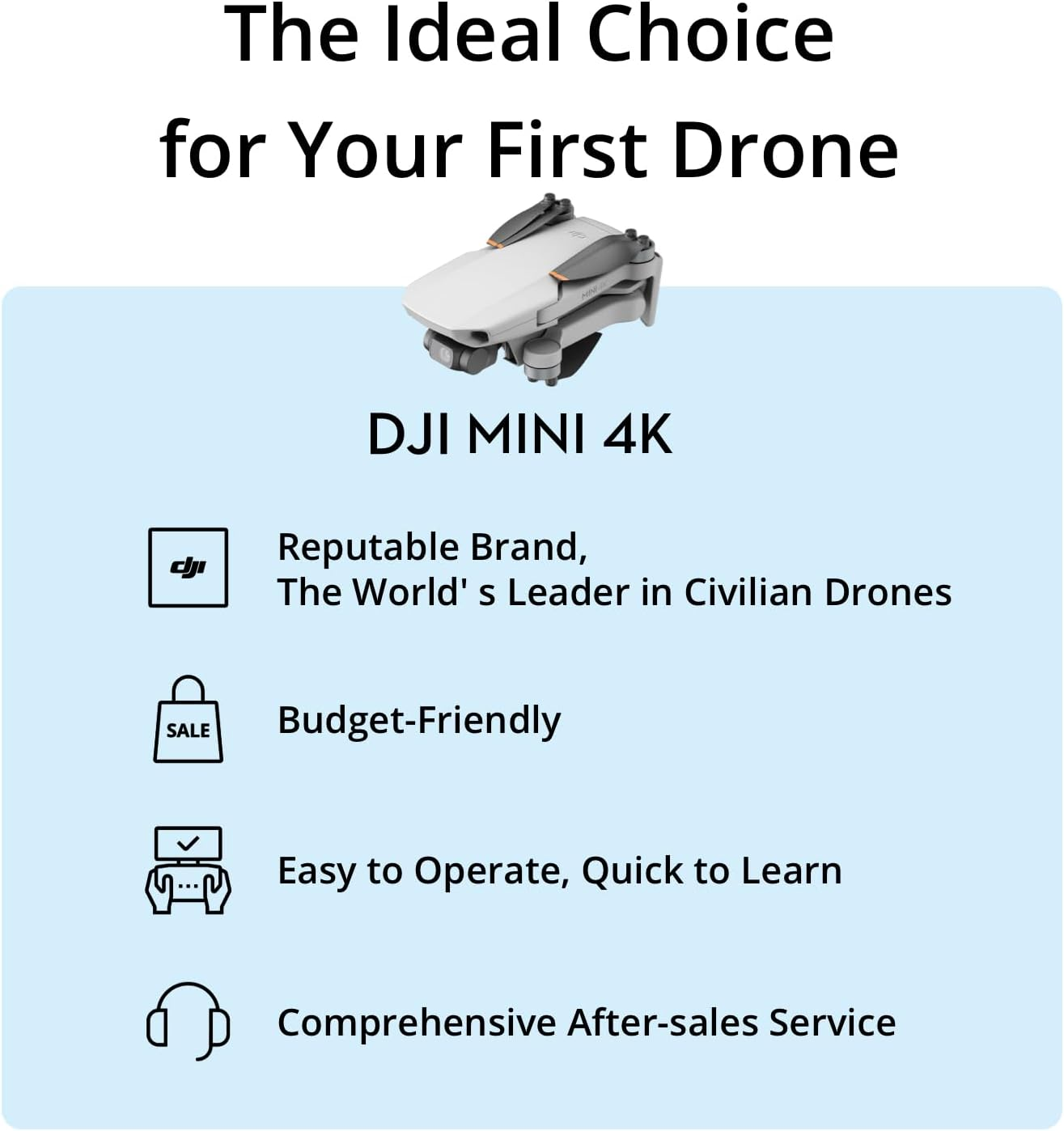 DJI Mini 4K Drone with Optiona - огляд і ціна Travel Accessories Long Flight