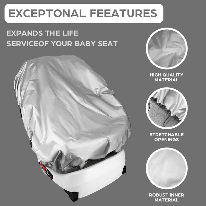 1PC Silver  Baby Car Seat Sun  - огляд і ціна Travel Accessories Baby