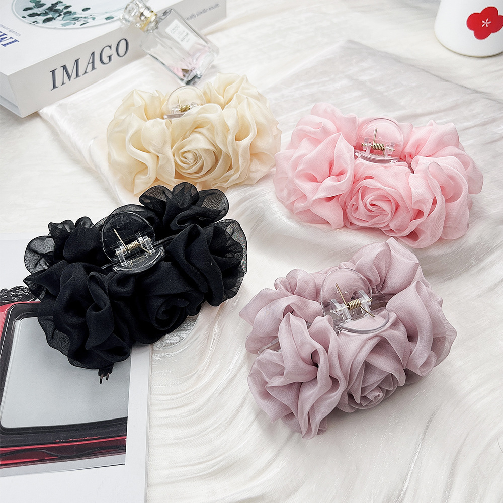 Spring Chiffon Hair Claw Folde - огляд і ціна Travel Accessories Aesthetic
