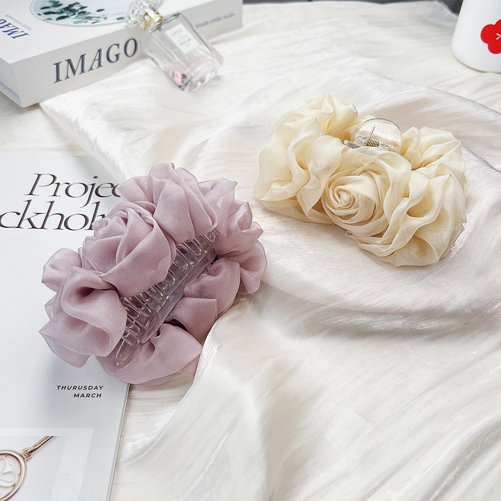 Spring Chiffon Hair Claw Folde - огляд і ціна Travel Accessories Aesthetic
